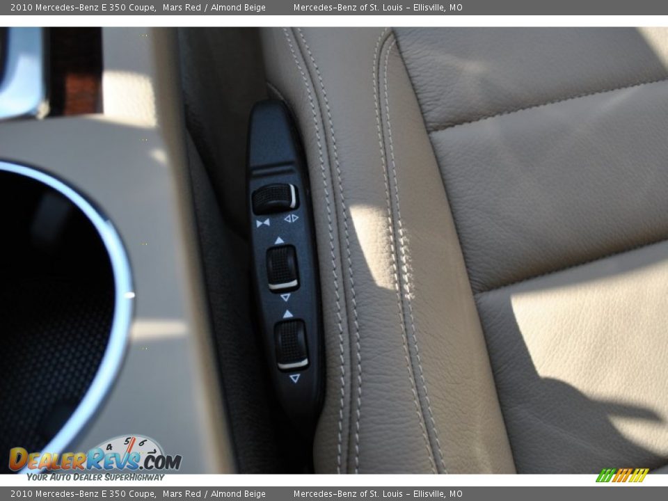 2010 Mercedes-Benz E 350 Coupe Mars Red / Almond Beige Photo #21