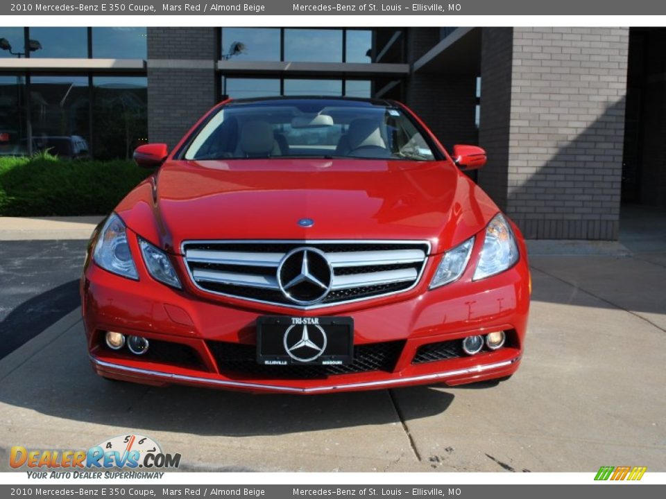 2010 Mercedes-Benz E 350 Coupe Mars Red / Almond Beige Photo #24