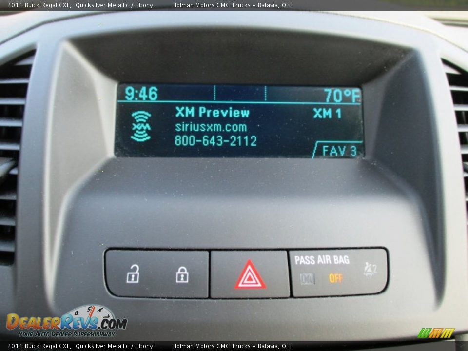 2011 Buick Regal CXL Quicksilver Metallic / Ebony Photo #7