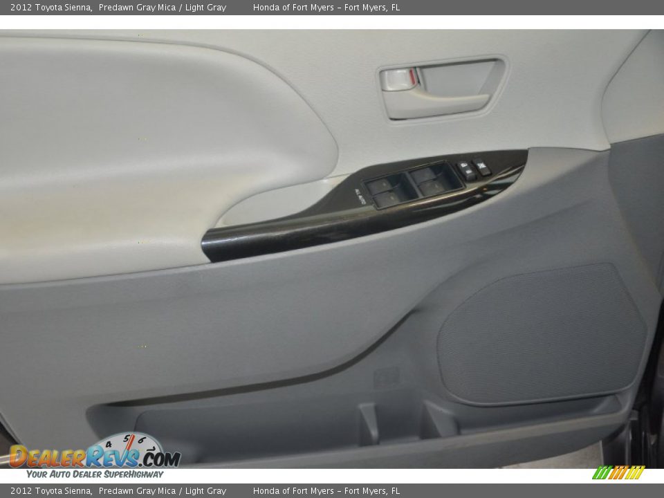 2012 Toyota Sienna Predawn Gray Mica / Light Gray Photo #11