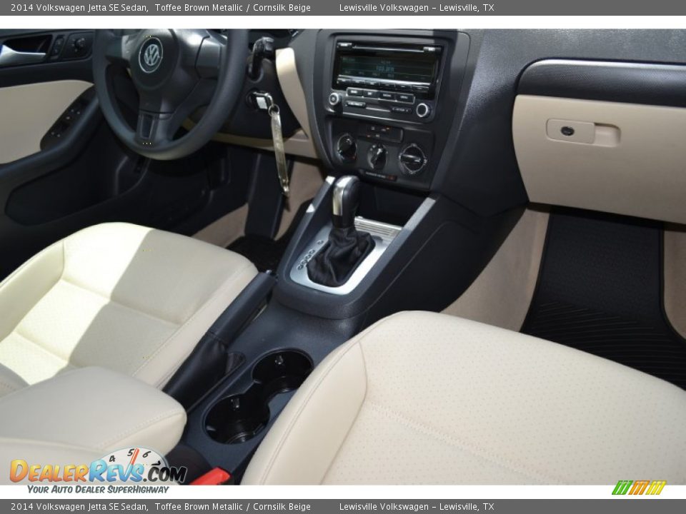 2014 Volkswagen Jetta SE Sedan Toffee Brown Metallic / Cornsilk Beige Photo #6