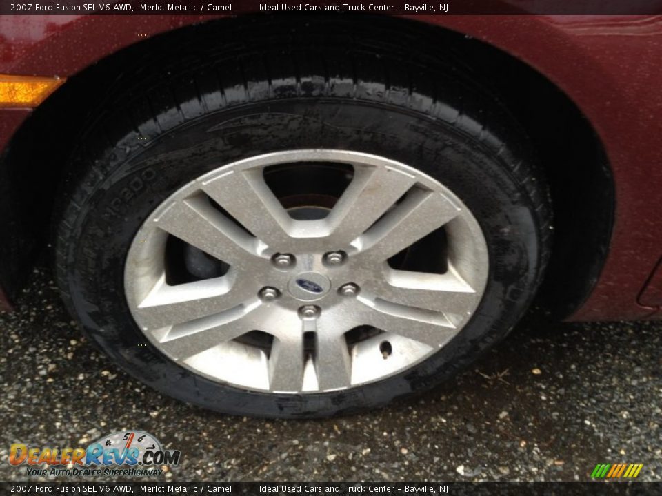 2007 Ford Fusion SEL V6 AWD Merlot Metallic / Camel Photo #3