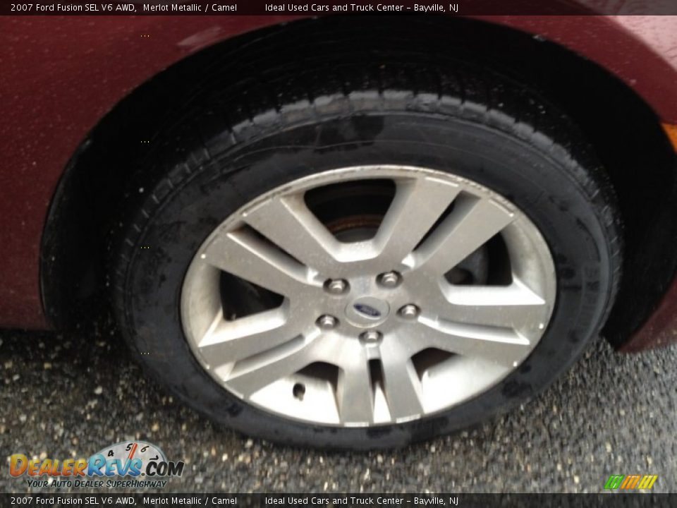 2007 Ford Fusion SEL V6 AWD Merlot Metallic / Camel Photo #6