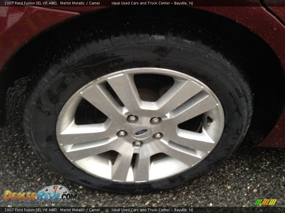 2007 Ford Fusion SEL V6 AWD Merlot Metallic / Camel Photo #7