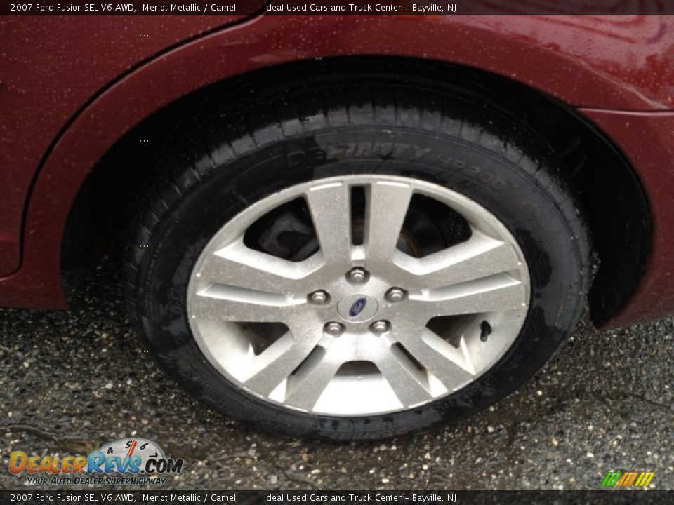 2007 Ford Fusion SEL V6 AWD Merlot Metallic / Camel Photo #12