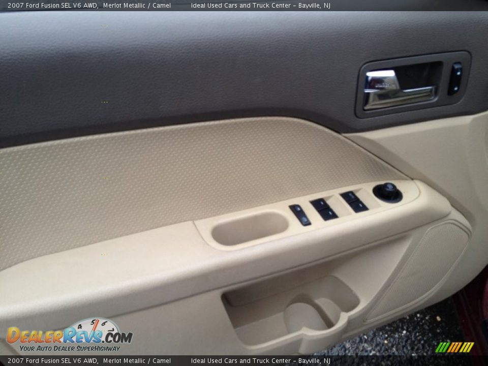 2007 Ford Fusion SEL V6 AWD Merlot Metallic / Camel Photo #14