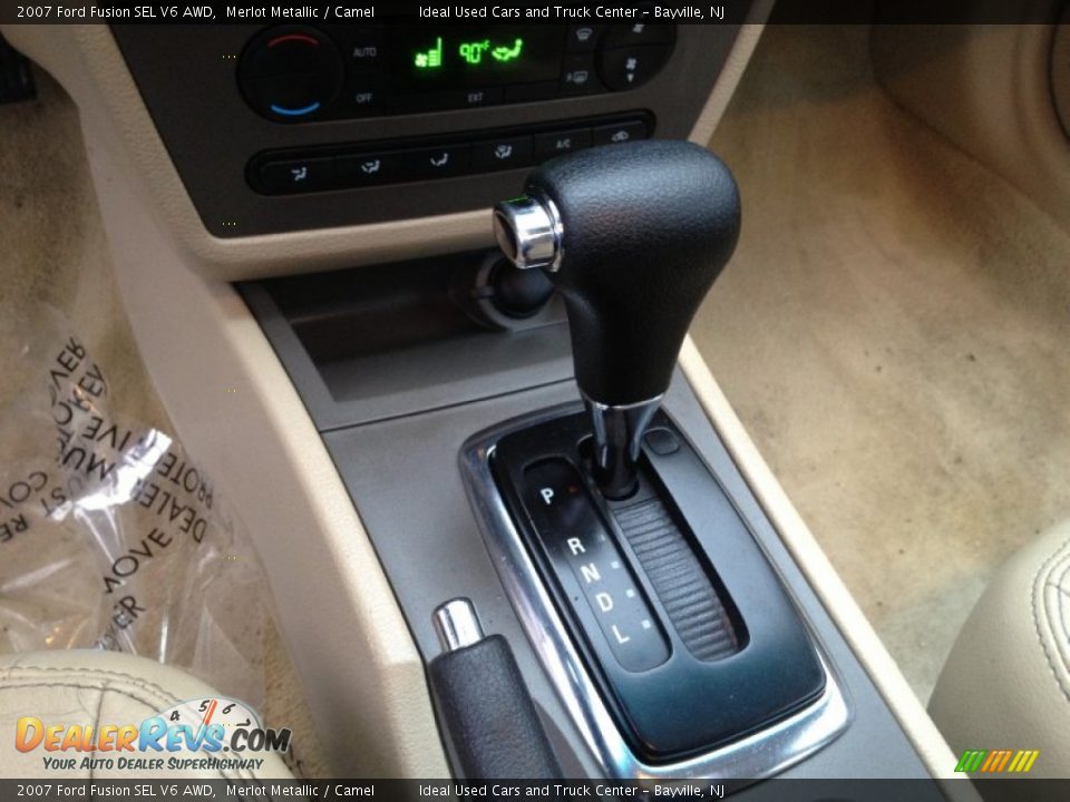 2007 Ford Fusion SEL V6 AWD Merlot Metallic / Camel Photo #17