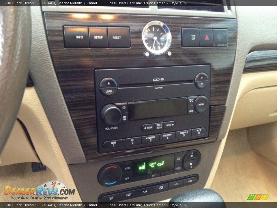 2007 Ford Fusion SEL V6 AWD Merlot Metallic / Camel Photo #18