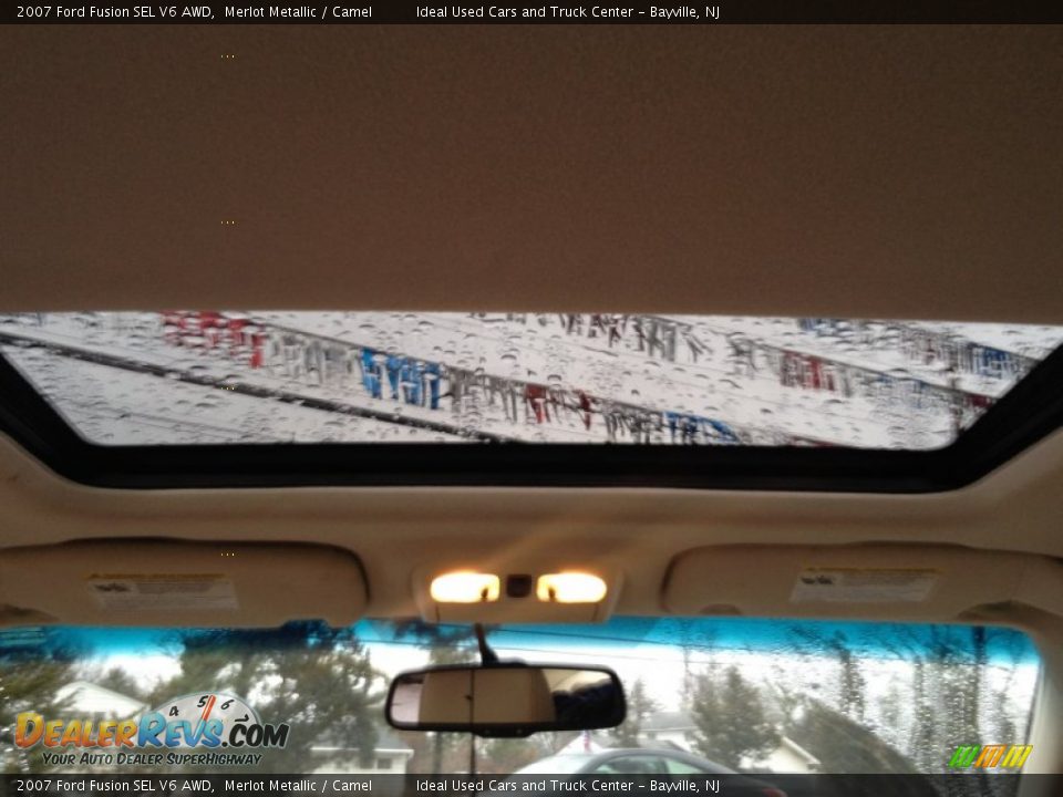 2007 Ford Fusion SEL V6 AWD Merlot Metallic / Camel Photo #21
