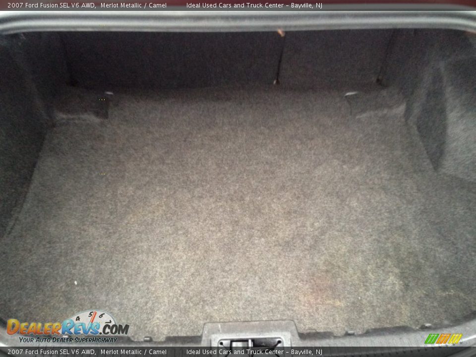2007 Ford Fusion SEL V6 AWD Merlot Metallic / Camel Photo #23