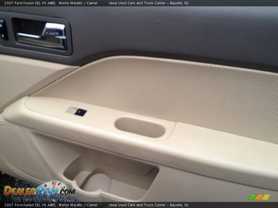 2007 Ford Fusion SEL V6 AWD Merlot Metallic / Camel Photo #26
