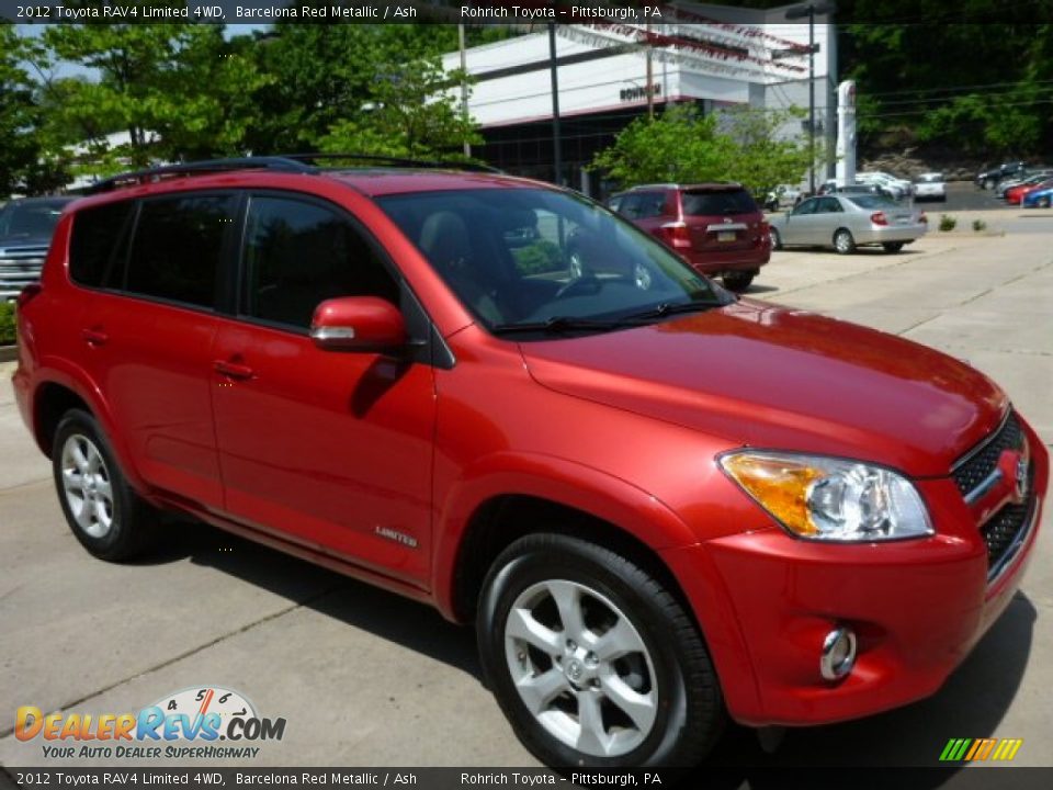 2012 Toyota RAV4 Limited 4WD Barcelona Red Metallic / Ash Photo #1
