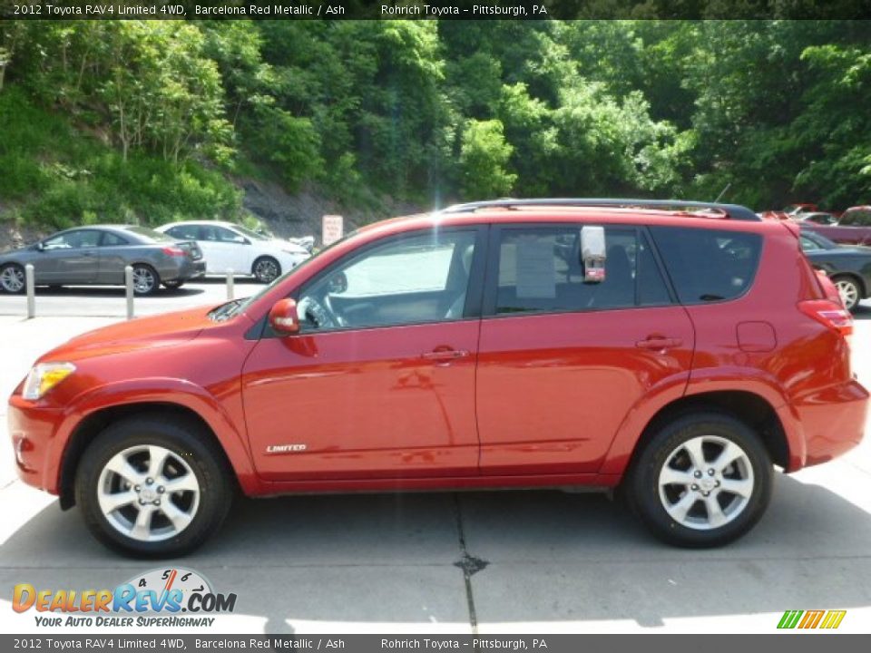 2012 Toyota RAV4 Limited 4WD Barcelona Red Metallic / Ash Photo #2
