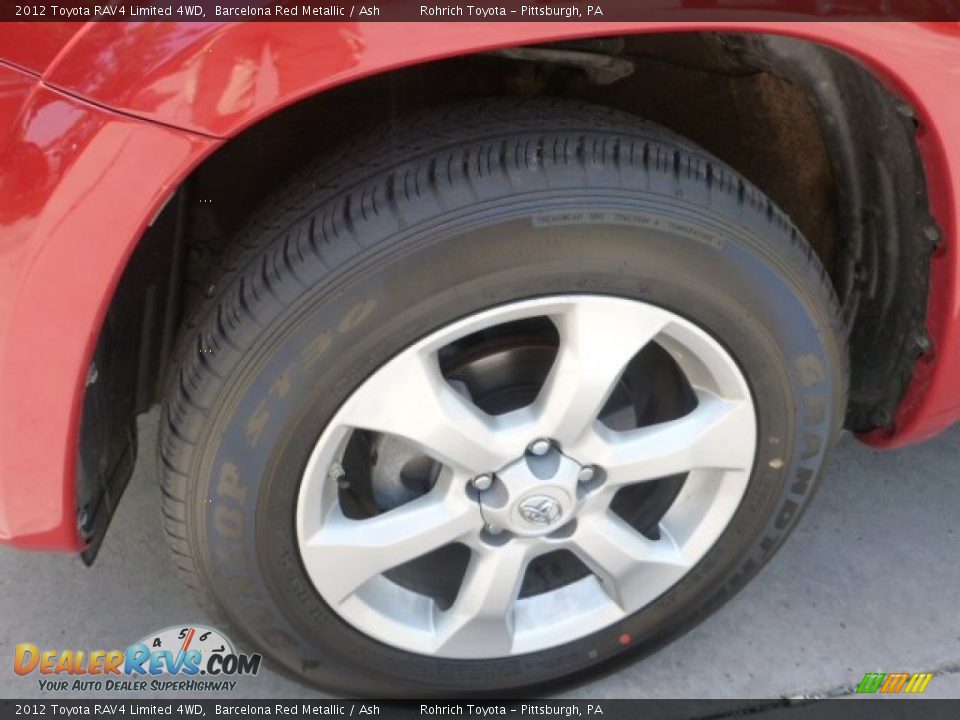 2012 Toyota RAV4 Limited 4WD Barcelona Red Metallic / Ash Photo #8