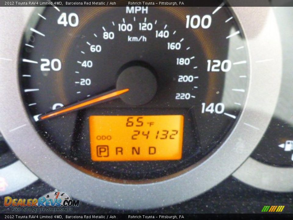 2012 Toyota RAV4 Limited 4WD Barcelona Red Metallic / Ash Photo #9