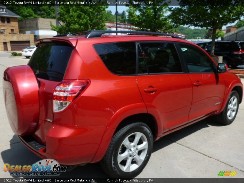 2012 Toyota RAV4 Limited 4WD Barcelona Red Metallic / Ash Photo #15