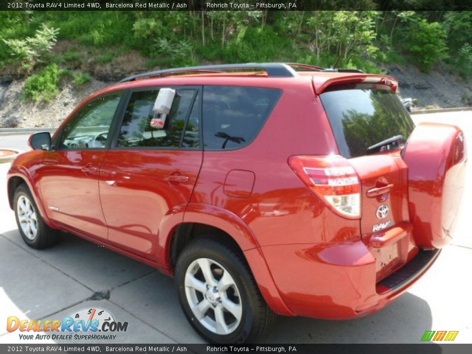 2012 Toyota RAV4 Limited 4WD Barcelona Red Metallic / Ash Photo #17