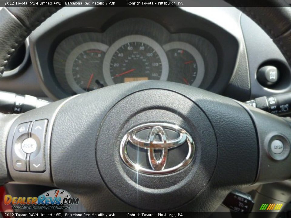 2012 Toyota RAV4 Limited 4WD Barcelona Red Metallic / Ash Photo #21