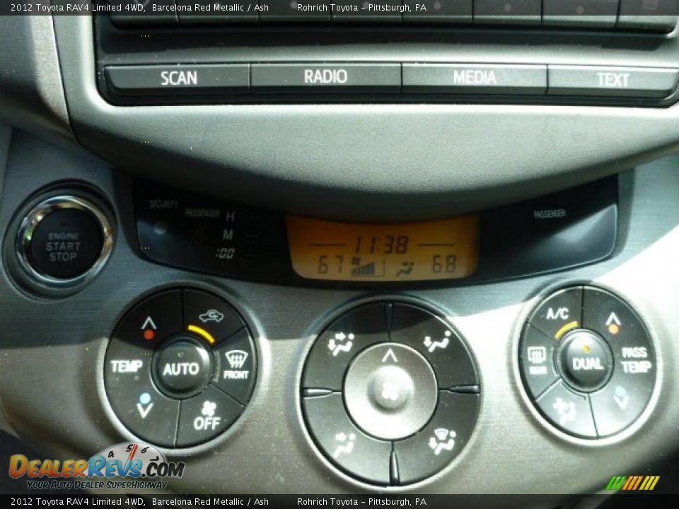 2012 Toyota RAV4 Limited 4WD Barcelona Red Metallic / Ash Photo #24
