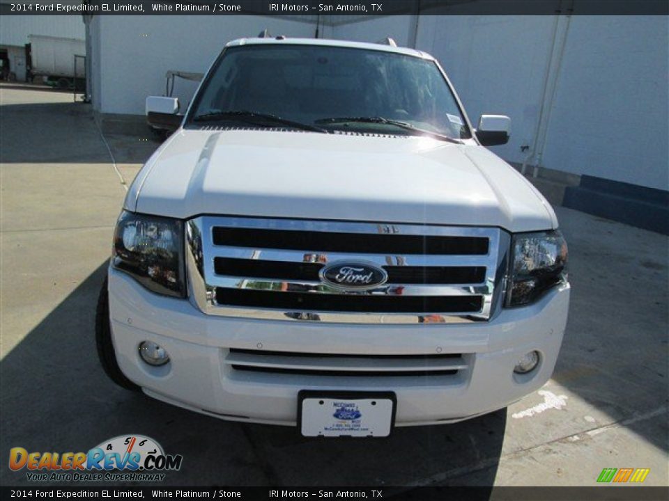 2014 Ford Expedition EL Limited White Platinum / Stone Photo #1