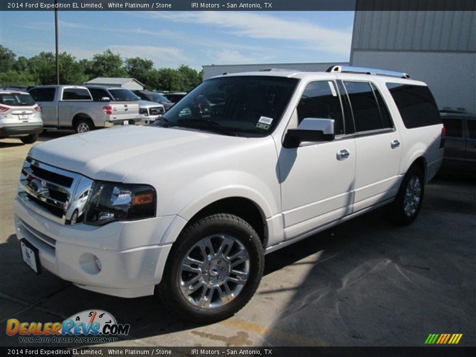 2014 Ford Expedition EL Limited White Platinum / Stone Photo #2