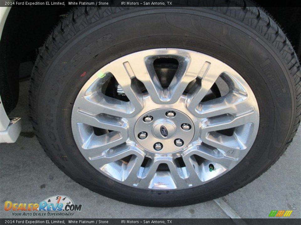 2014 Ford Expedition EL Limited White Platinum / Stone Photo #8