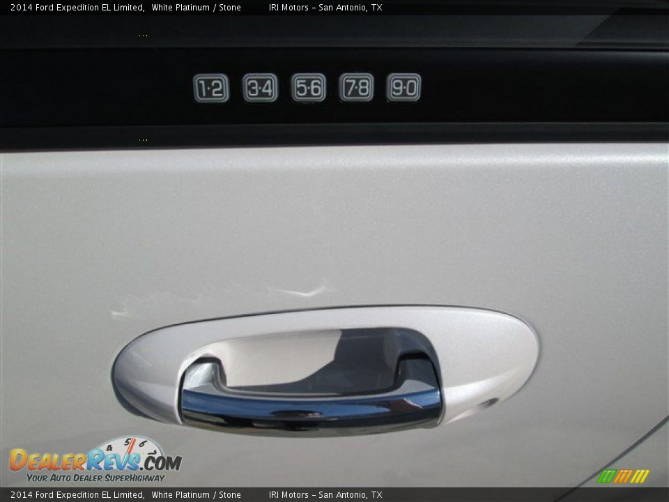 2014 Ford Expedition EL Limited White Platinum / Stone Photo #9