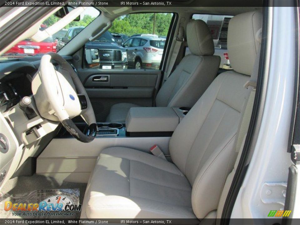 2014 Ford Expedition EL Limited White Platinum / Stone Photo #10