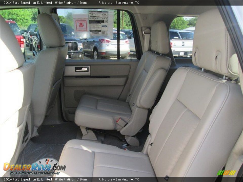 2014 Ford Expedition EL Limited White Platinum / Stone Photo #12