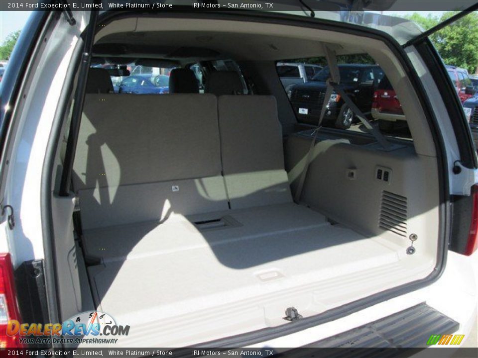 2014 Ford Expedition EL Limited White Platinum / Stone Photo #13