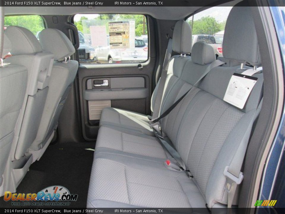 2014 Ford F150 XLT SuperCrew Blue Jeans / Steel Grey Photo #15