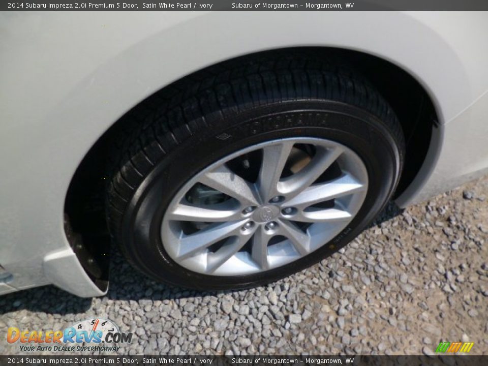 2014 Subaru Impreza 2.0i Premium 5 Door Satin White Pearl / Ivory Photo #9