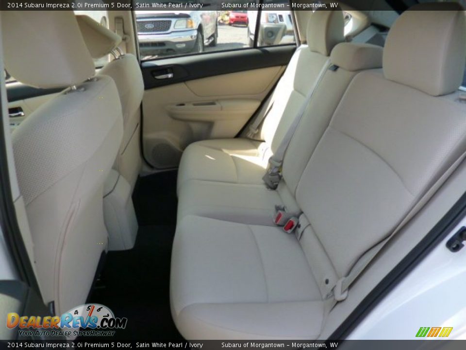 2014 Subaru Impreza 2.0i Premium 5 Door Satin White Pearl / Ivory Photo #14
