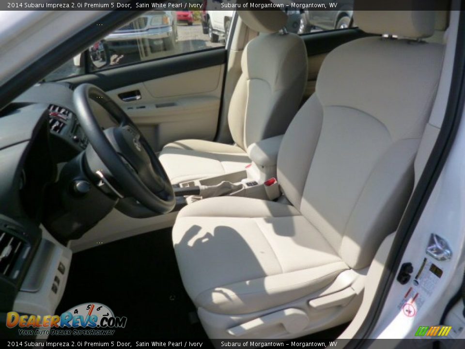 2014 Subaru Impreza 2.0i Premium 5 Door Satin White Pearl / Ivory Photo #16
