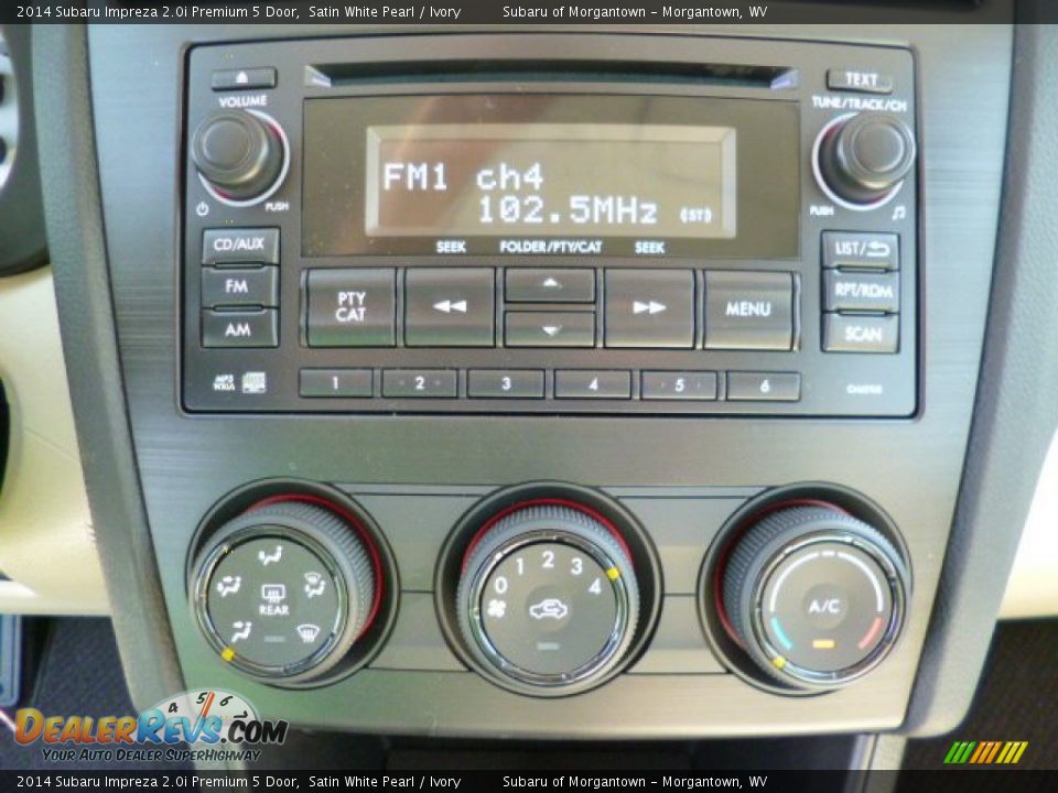 2014 Subaru Impreza 2.0i Premium 5 Door Satin White Pearl / Ivory Photo #19