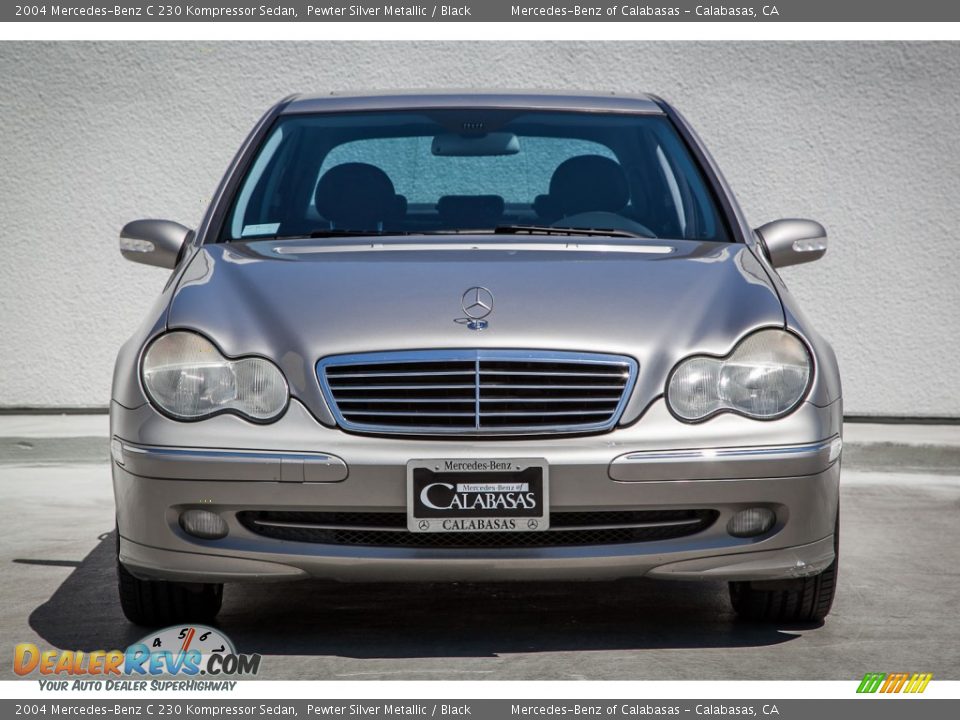 2004 Mercedes-Benz C 230 Kompressor Sedan Pewter Silver Metallic / Black Photo #2