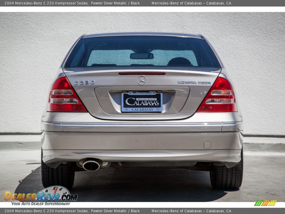 2004 Mercedes-Benz C 230 Kompressor Sedan Pewter Silver Metallic / Black Photo #3
