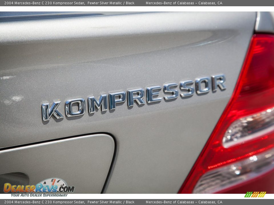2004 Mercedes-Benz C 230 Kompressor Sedan Pewter Silver Metallic / Black Photo #7