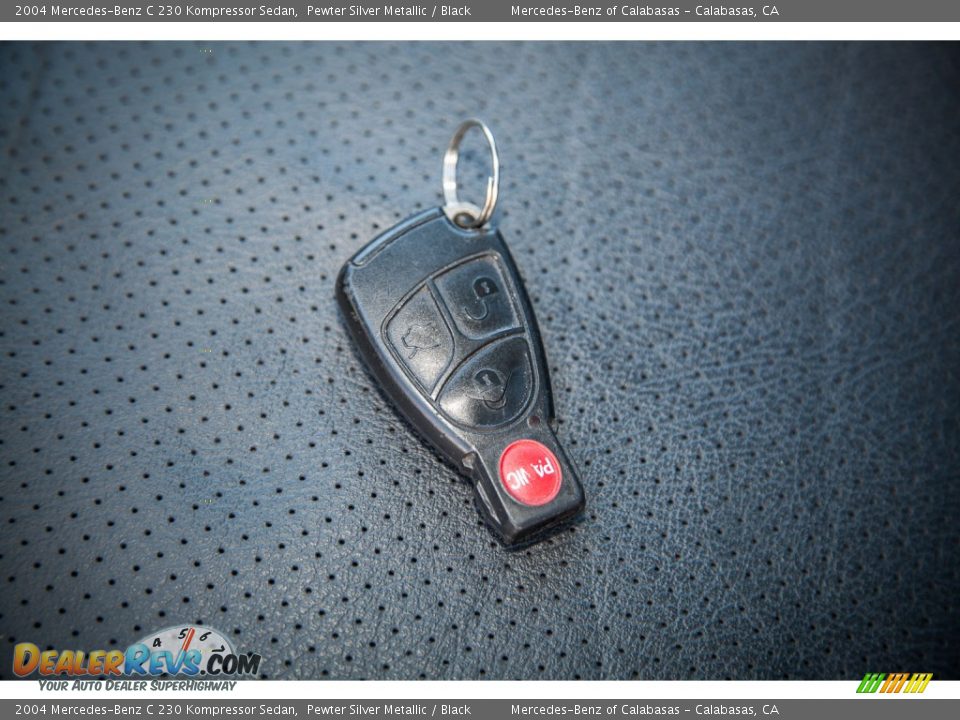 2004 Mercedes-Benz C 230 Kompressor Sedan Pewter Silver Metallic / Black Photo #11