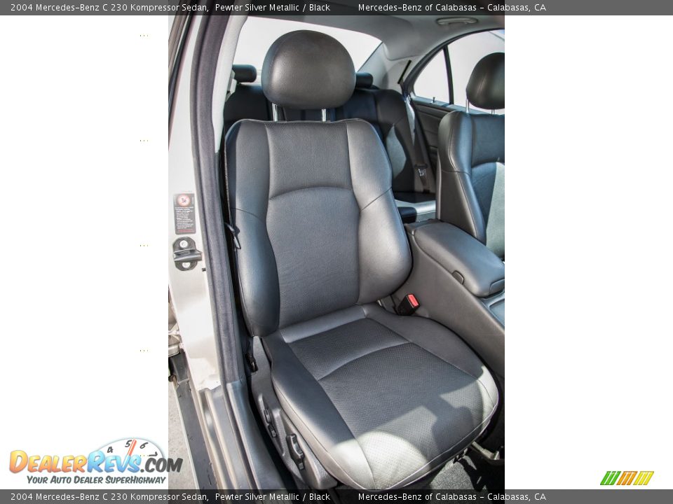 2004 Mercedes-Benz C 230 Kompressor Sedan Pewter Silver Metallic / Black Photo #14