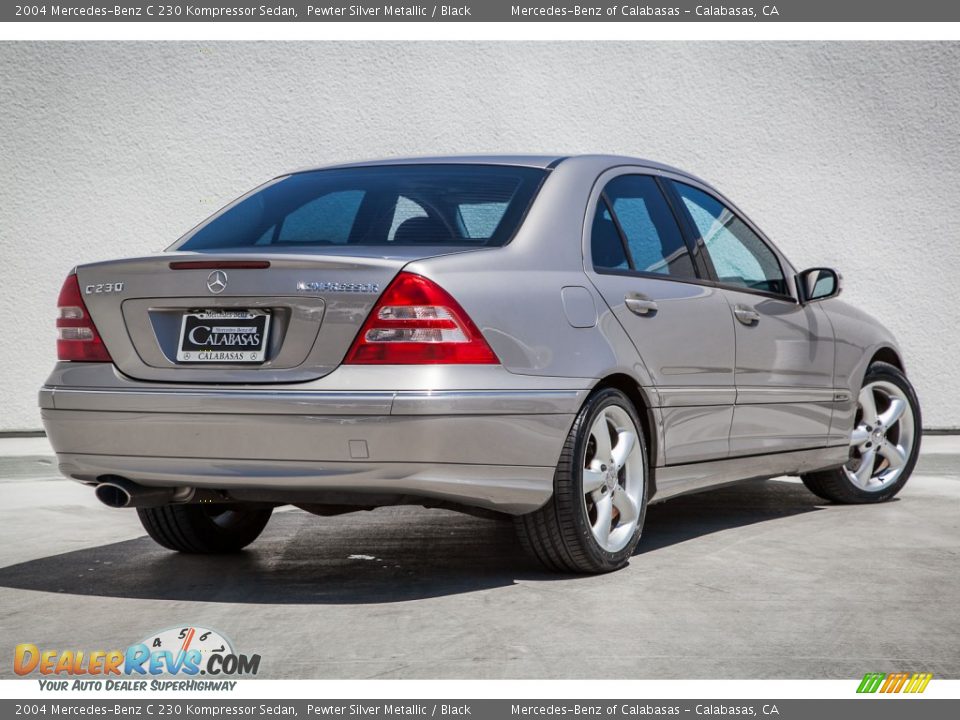 2004 Mercedes-Benz C 230 Kompressor Sedan Pewter Silver Metallic / Black Photo #16