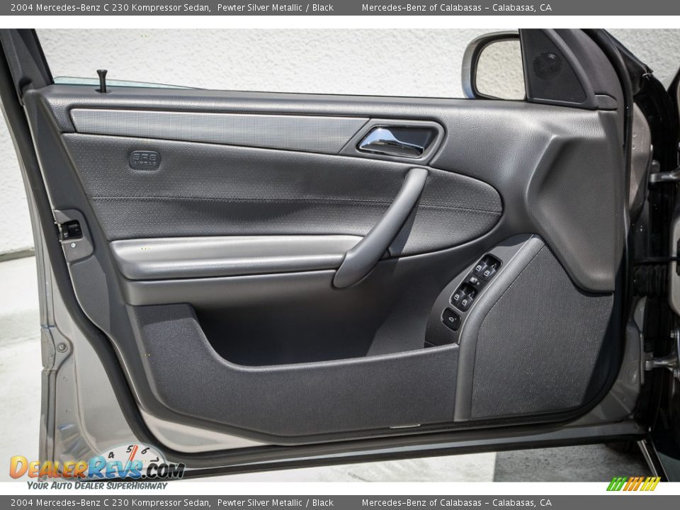 2004 Mercedes-Benz C 230 Kompressor Sedan Pewter Silver Metallic / Black Photo #22