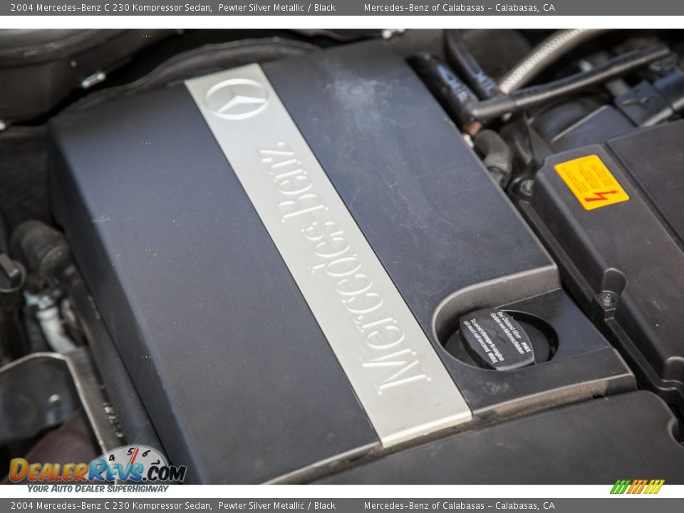 2004 Mercedes-Benz C 230 Kompressor Sedan Pewter Silver Metallic / Black Photo #26