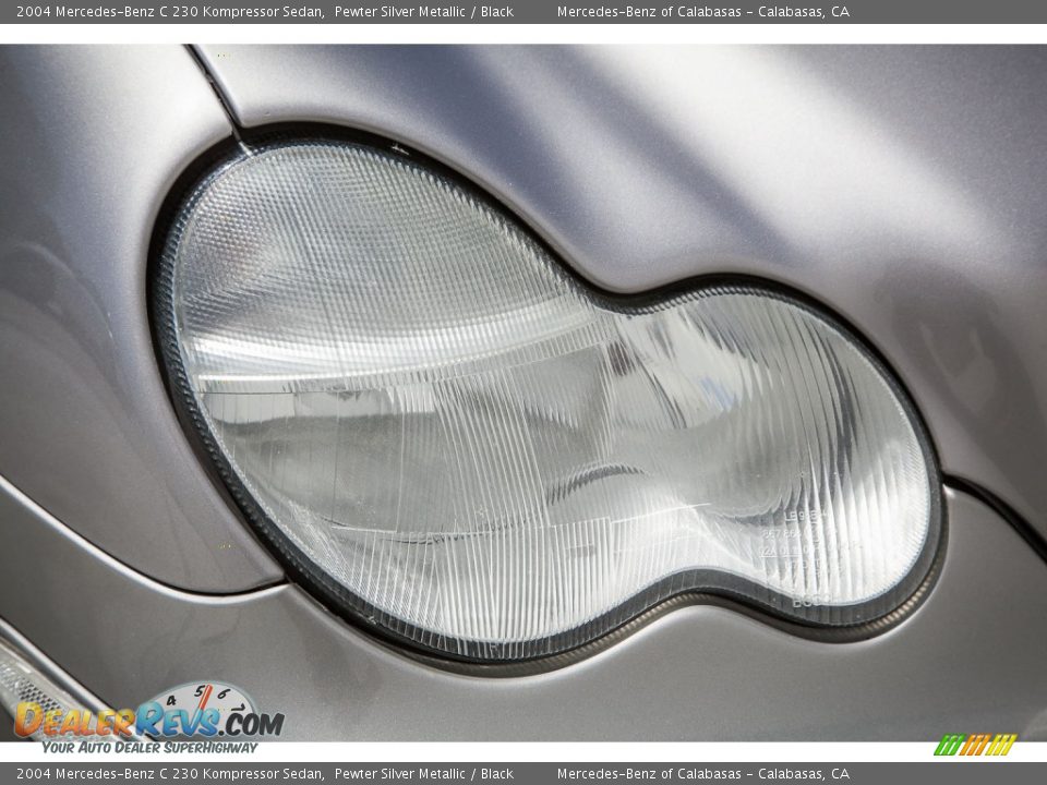 2004 Mercedes-Benz C 230 Kompressor Sedan Pewter Silver Metallic / Black Photo #27