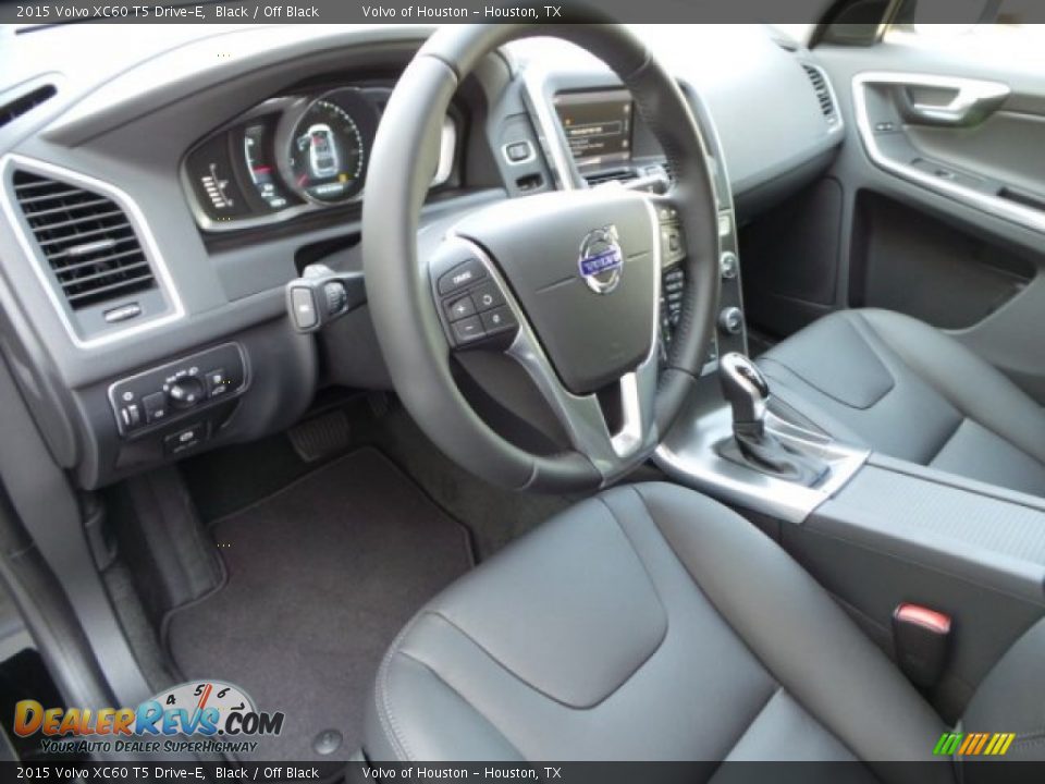 2015 Volvo XC60 T5 Drive-E Black / Off Black Photo #9