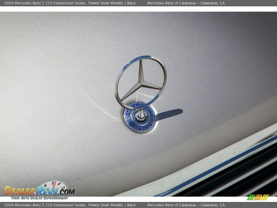 2004 Mercedes-Benz C 230 Kompressor Sedan Pewter Silver Metallic / Black Photo #28
