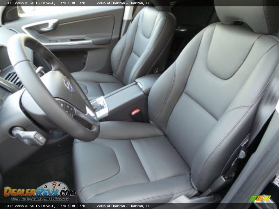2015 Volvo XC60 T5 Drive-E Black / Off Black Photo #10