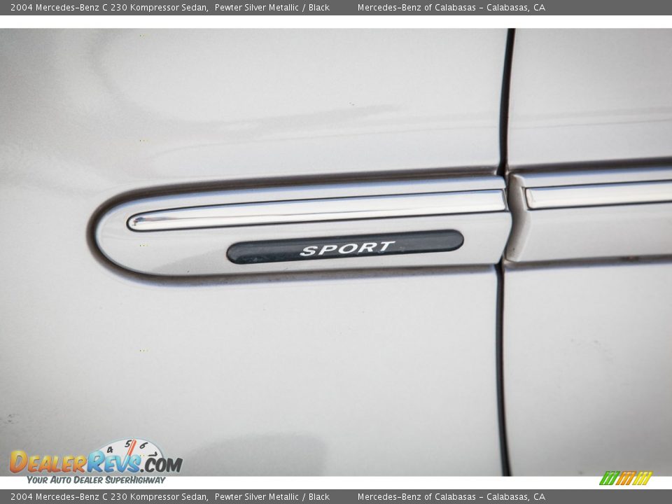 2004 Mercedes-Benz C 230 Kompressor Sedan Pewter Silver Metallic / Black Photo #29