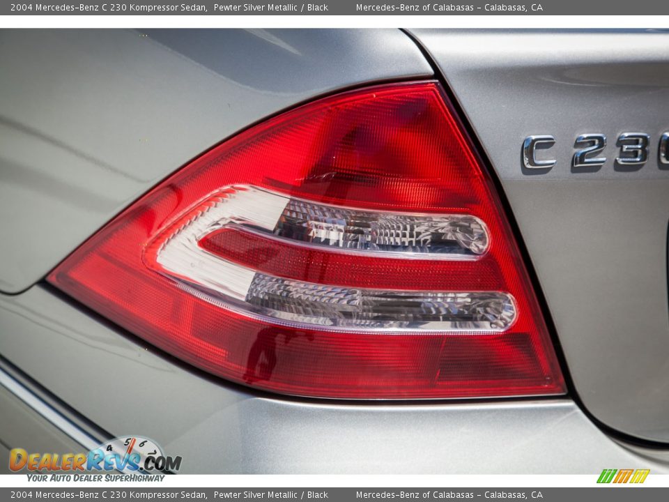 2004 Mercedes-Benz C 230 Kompressor Sedan Pewter Silver Metallic / Black Photo #30