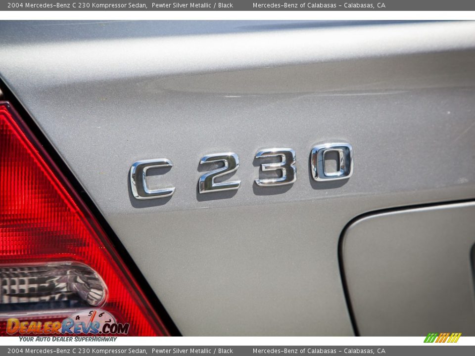 2004 Mercedes-Benz C 230 Kompressor Sedan Pewter Silver Metallic / Black Photo #31